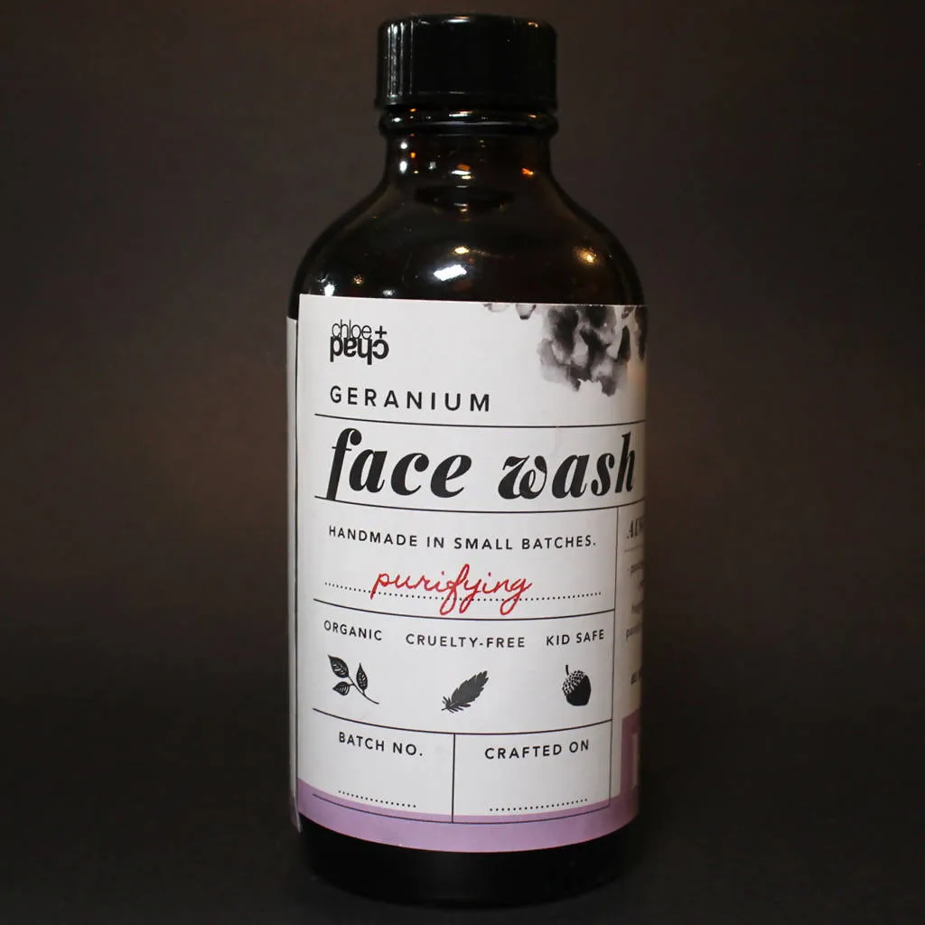 Geranium Face Wash - 4 oz