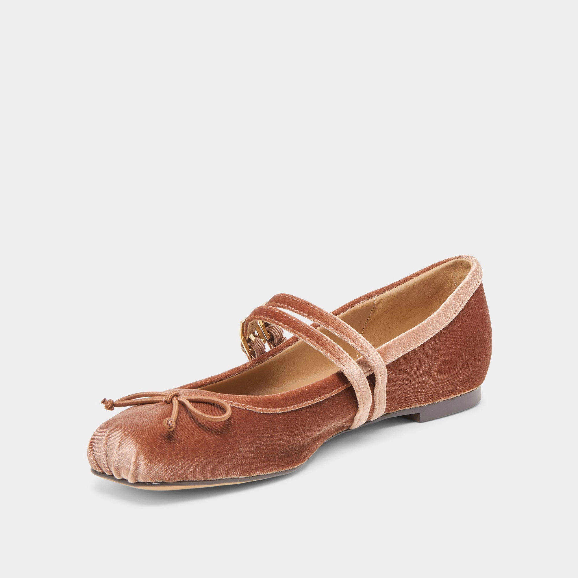 GIBSEN BALLET FLATS DK ROSE VELVET Seaside Step Library Step