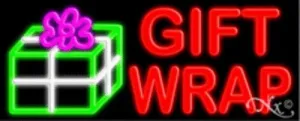 Gift Wrap Handcrafted Energy Efficient Glasstube Neon Signs