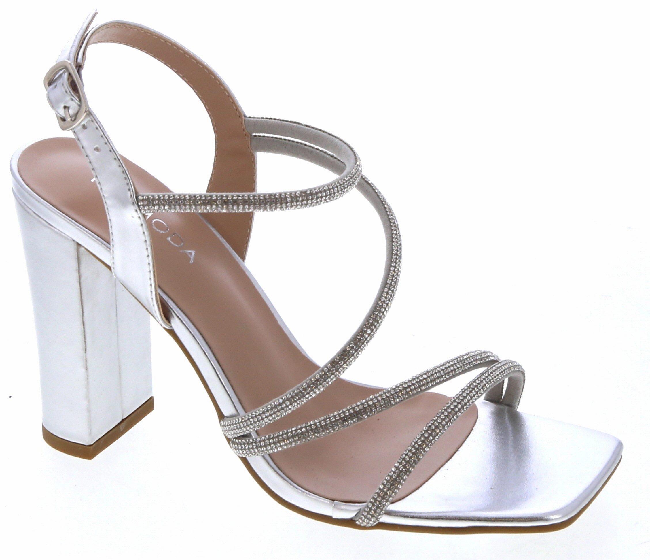 Glam Straps High Heel Sandal (SILVER) Urban Explorer