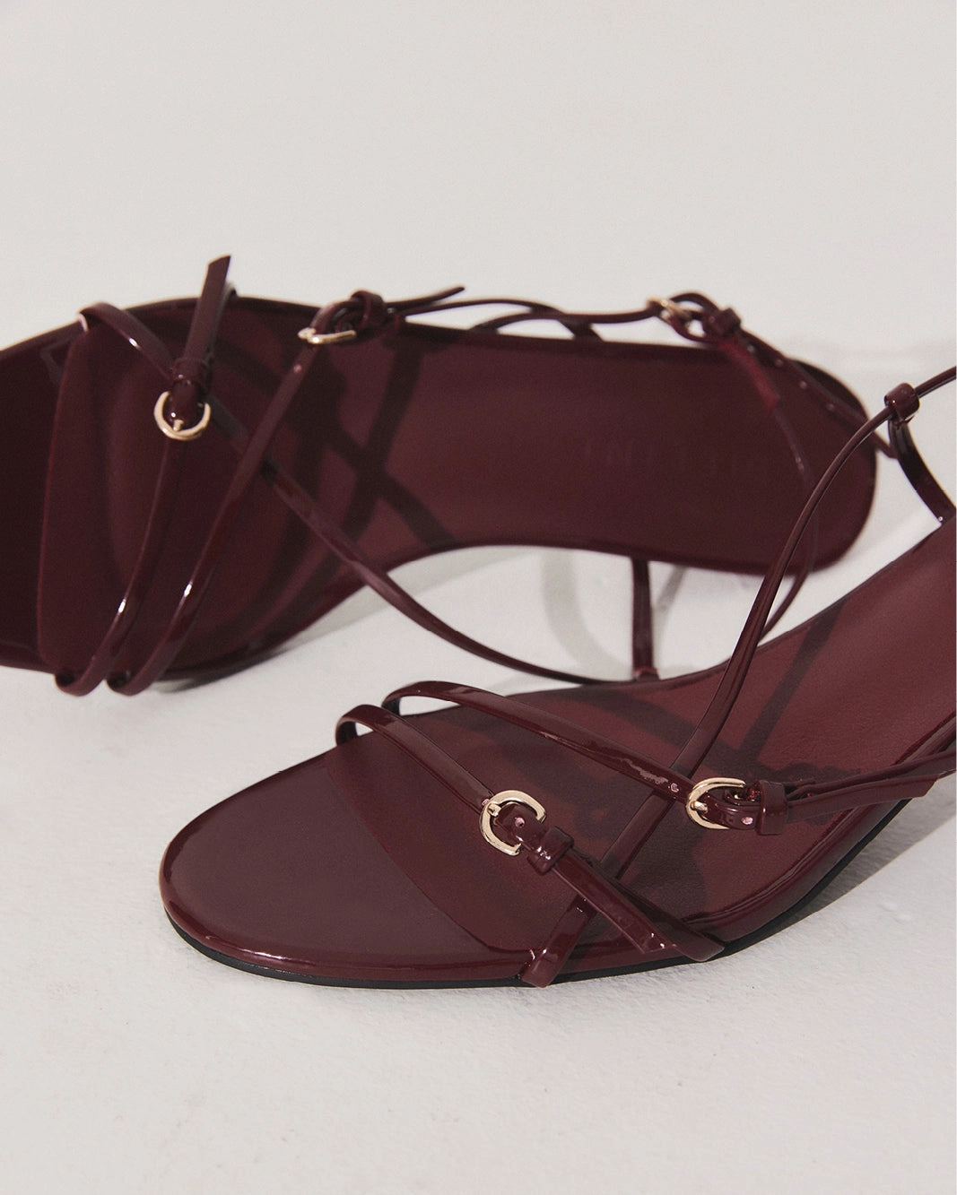 FLOSSIE - CHERRY RED PATENT Sleek Comfort Weather Proof
