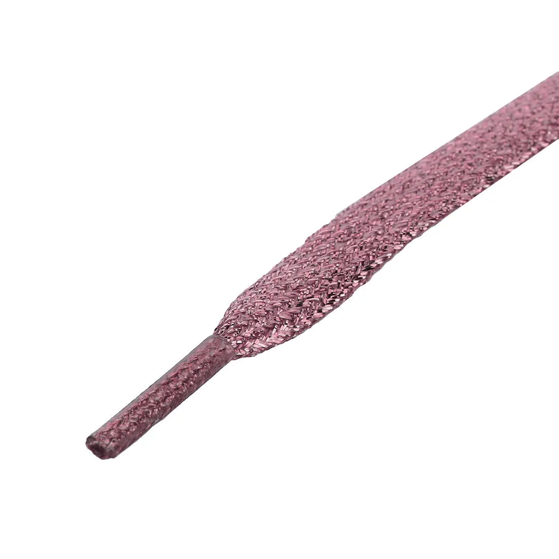 Glitter Metallic Shiny Flat Sneakers Shoelace Strings