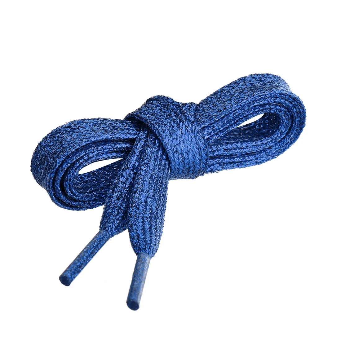 Glitter Metallic Shiny Flat Sneakers Shoelace Strings