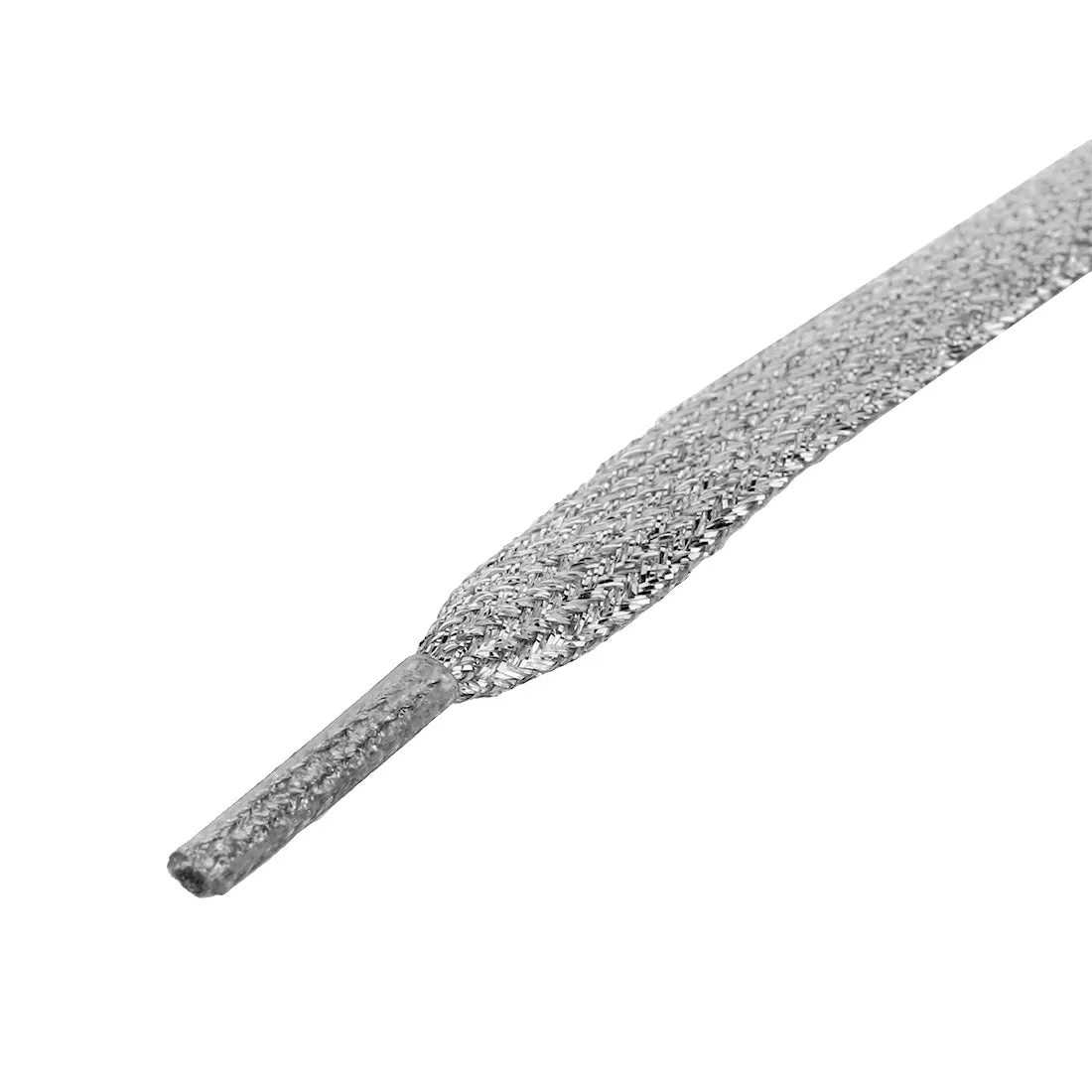 Glitter Metallic Shiny Flat Sneakers Shoelace Strings