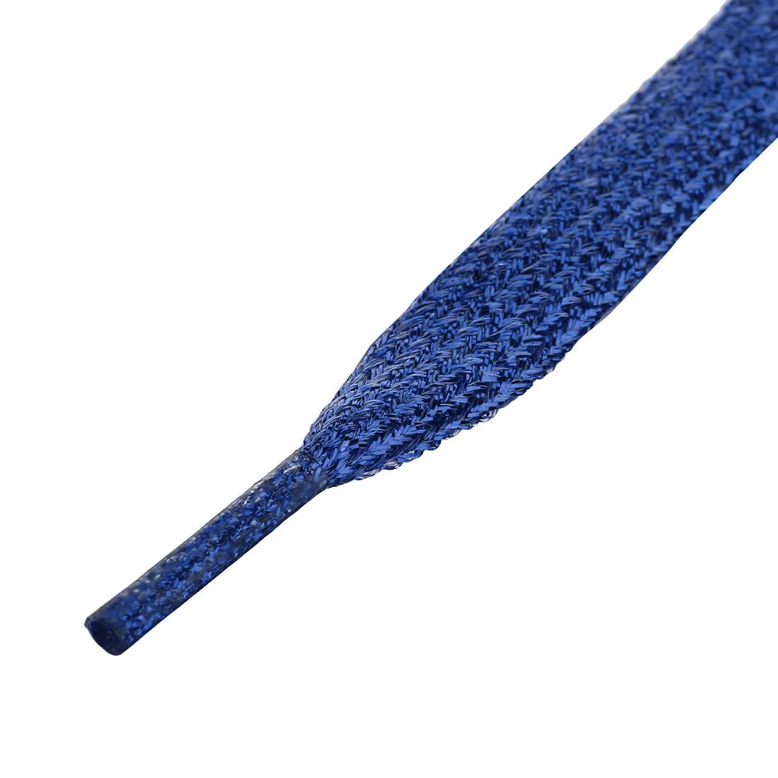 Glitter Metallic Shiny Flat Sneakers Shoelace Strings