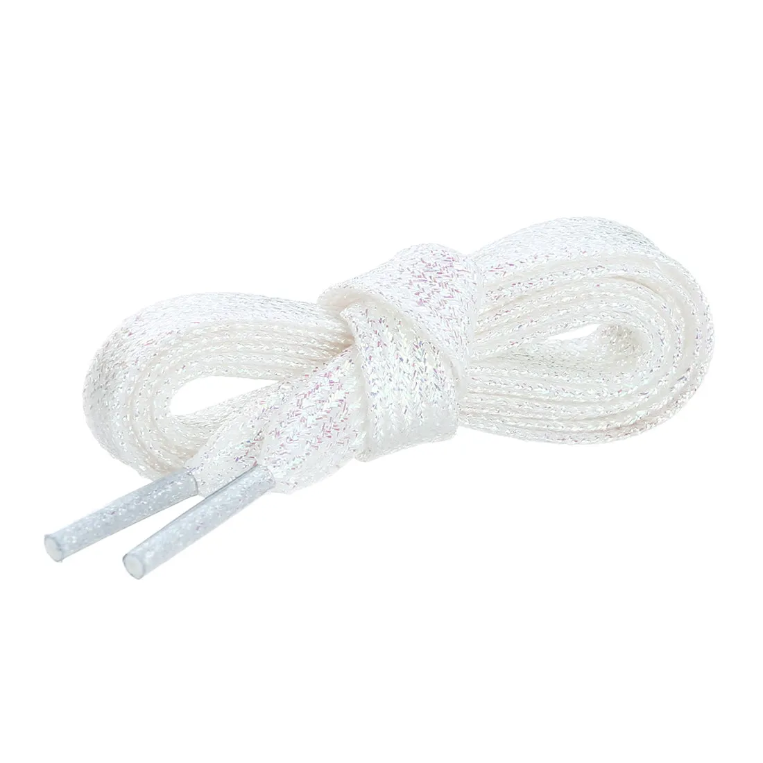 Glitter Metallic Shiny Flat Sneakers Shoelace Strings