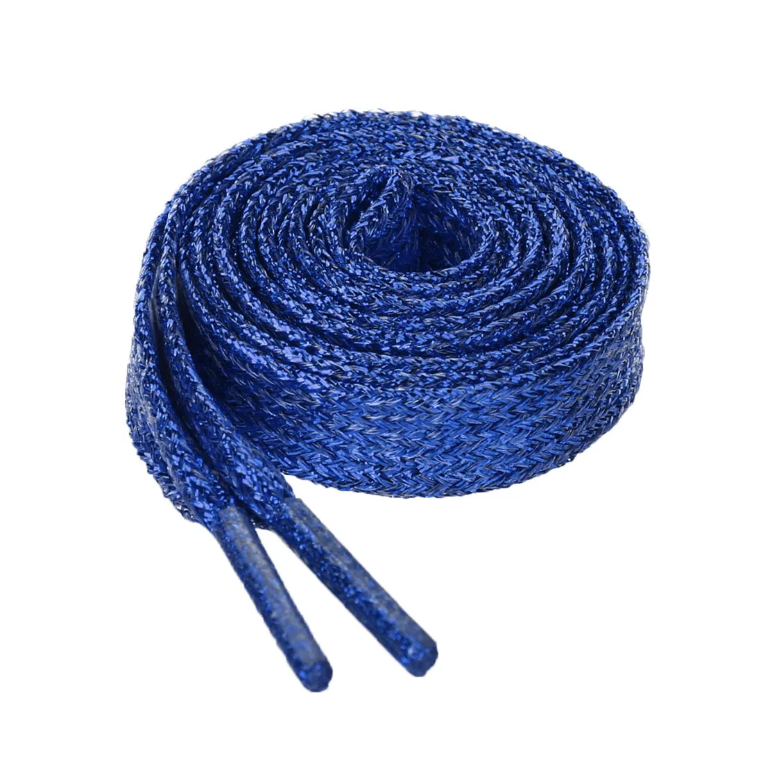 Glitter Metallic Shiny Flat Sneakers Shoelace Strings