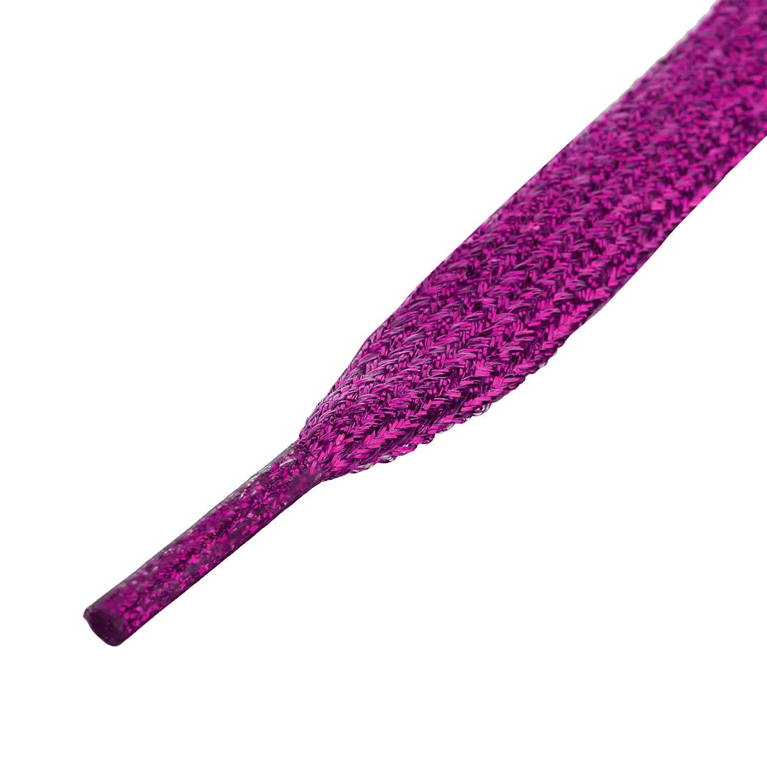 Glitter Metallic Shiny Flat Sneakers Shoelace Strings