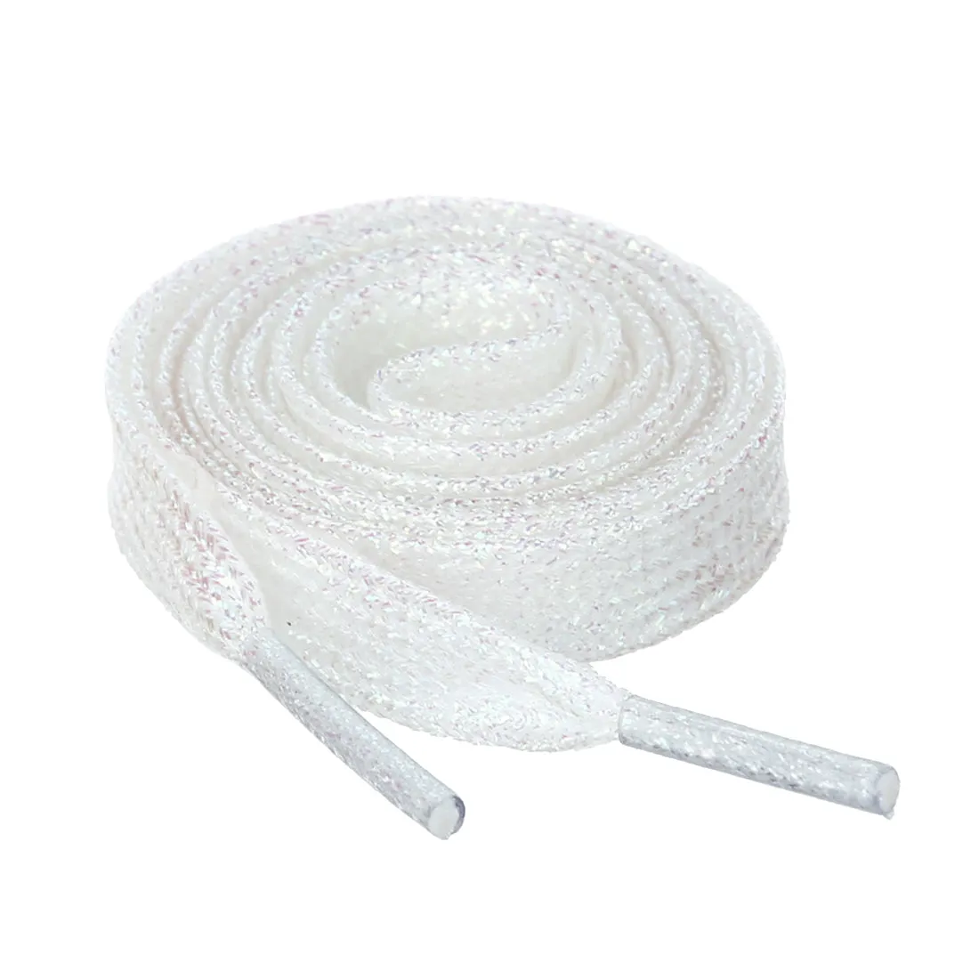 Glitter Metallic Shiny Flat Sneakers Shoelace Strings