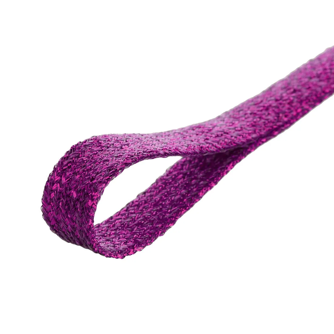 Glitter Metallic Shiny Flat Sneakers Shoelace Strings