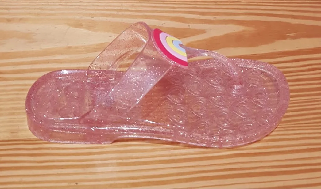 Glitter Rainbow Jelly Sandals