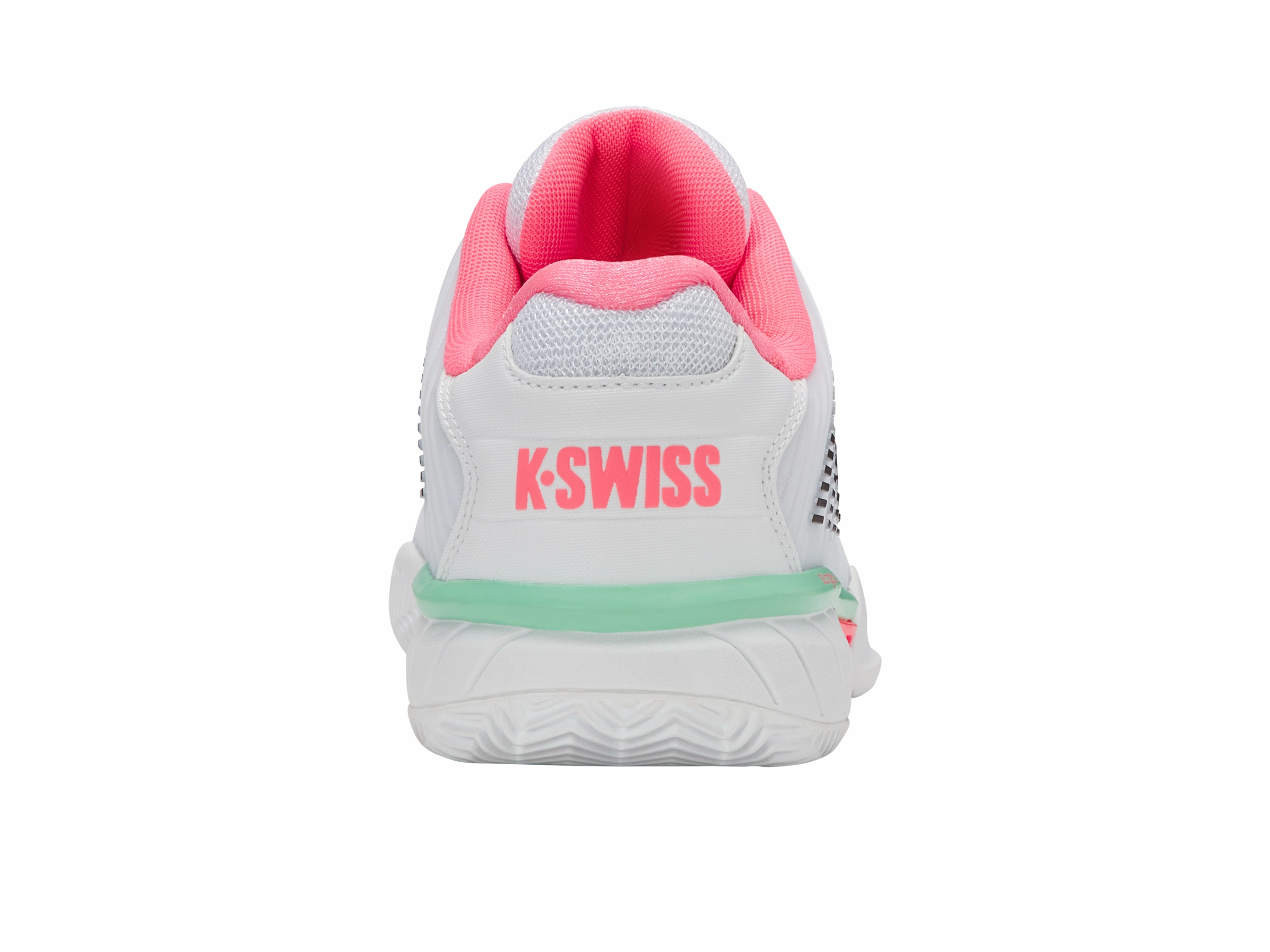 96614-178-M | HYPERCOURT EXPRESS 2 CLAY | WHITE/NEON PASTEL PINK/BLACK Strong Grip Supportive