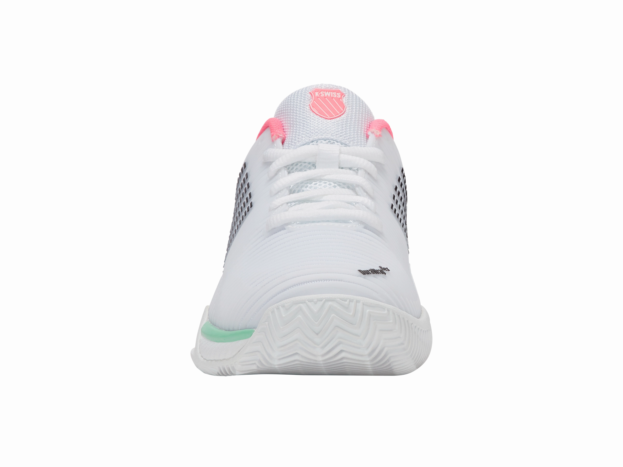 96614-178-M | HYPERCOURT EXPRESS 2 CLAY | WHITE/NEON PASTEL PINK/BLACK Airflow Ventilation