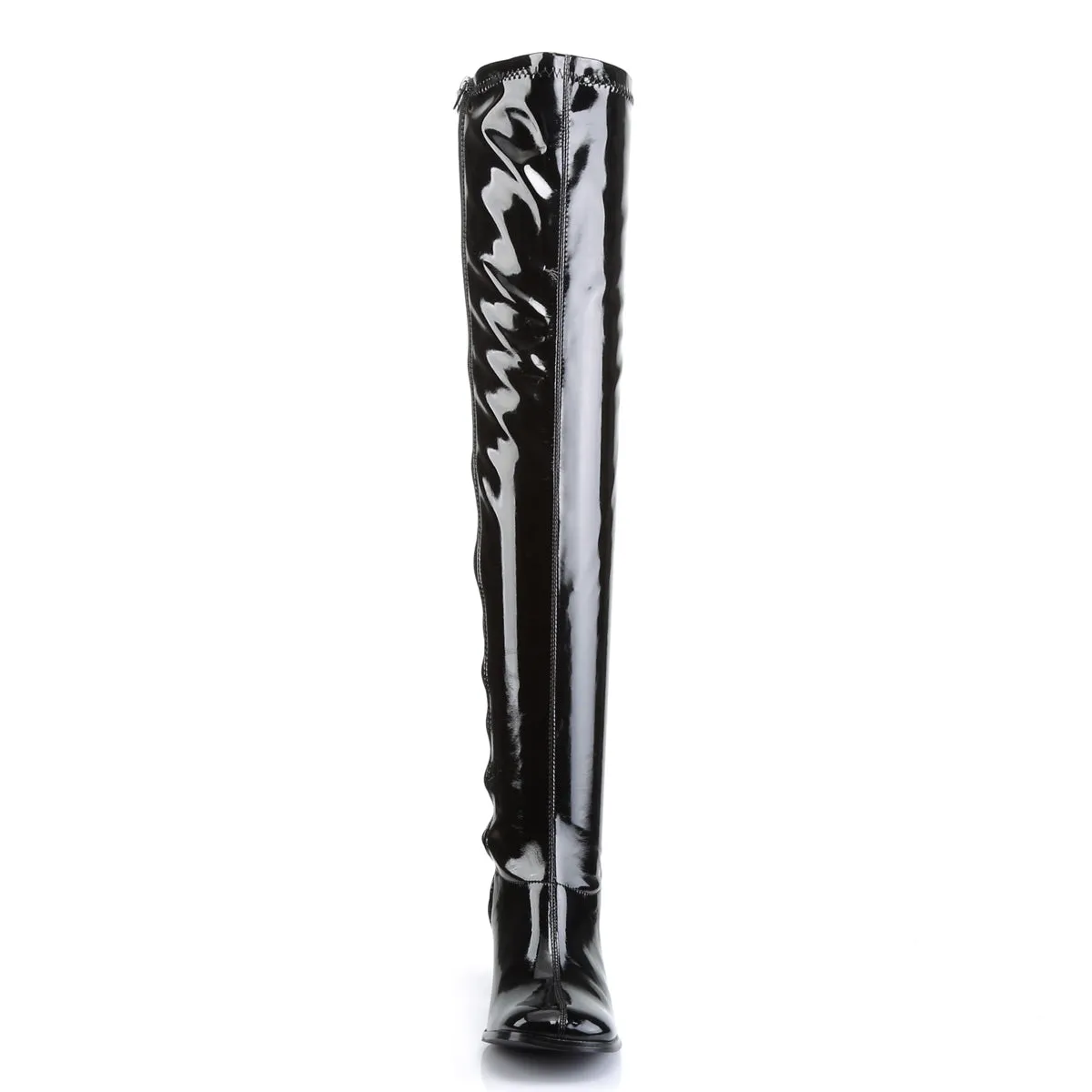 GOGO-3000 Funtasma Black Patent Fancy Dress Women's Boots (Fantasy Footwear)