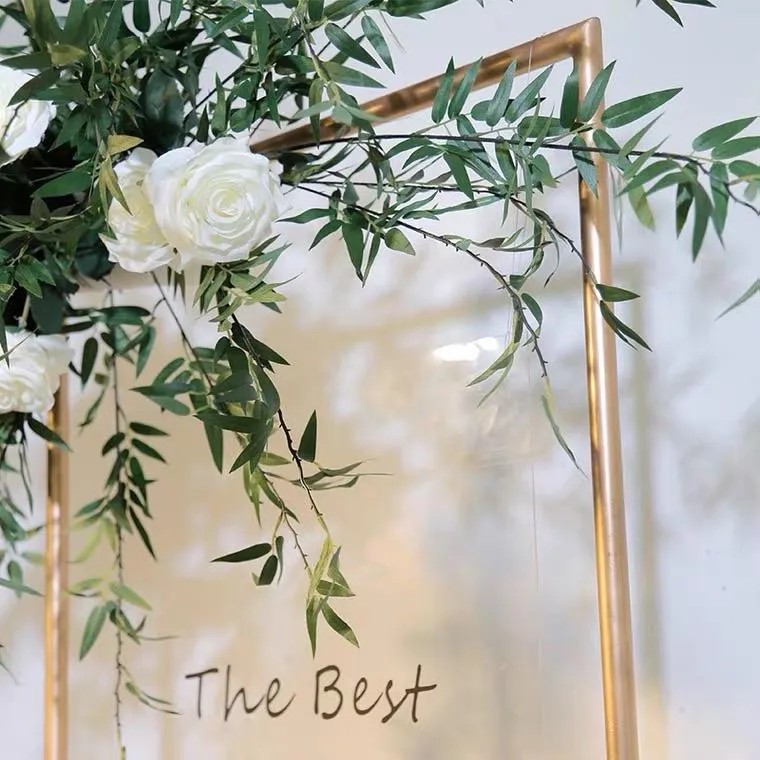 Gold Metal Backdrop/sign Stand rectangular
