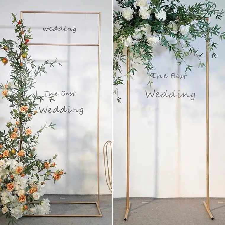 Gold Metal Backdrop/sign Stand rectangular