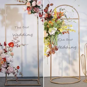 Gold Metal Backdrop/sign Stand rectangular