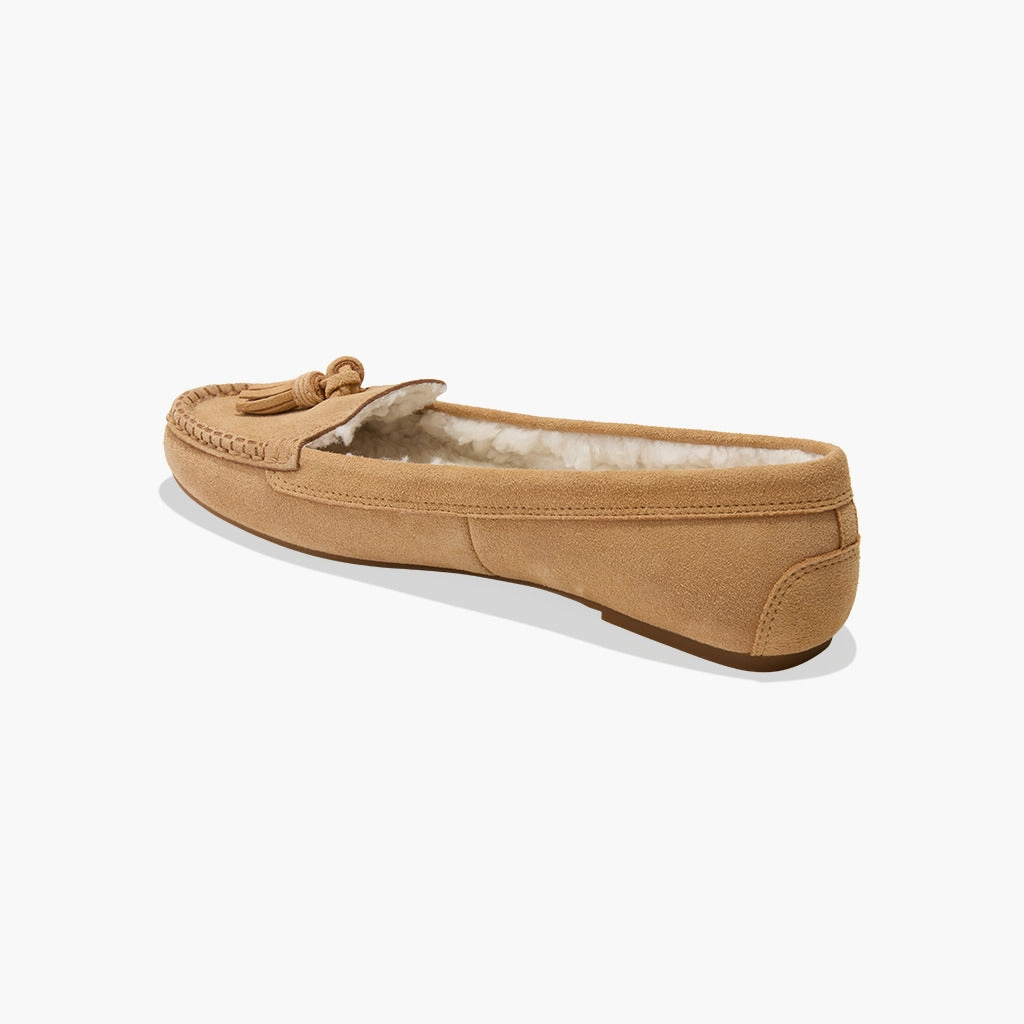 Chic Look Elastic Melnick Suede & Sherpa Tassel Moccasin