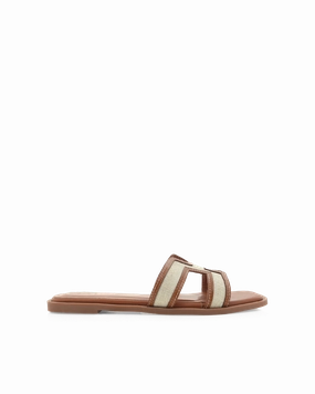 Stylish Outdoor Sandals Mood Boost GORDY WIDE FIT - NATURAL LINEN-TAN
