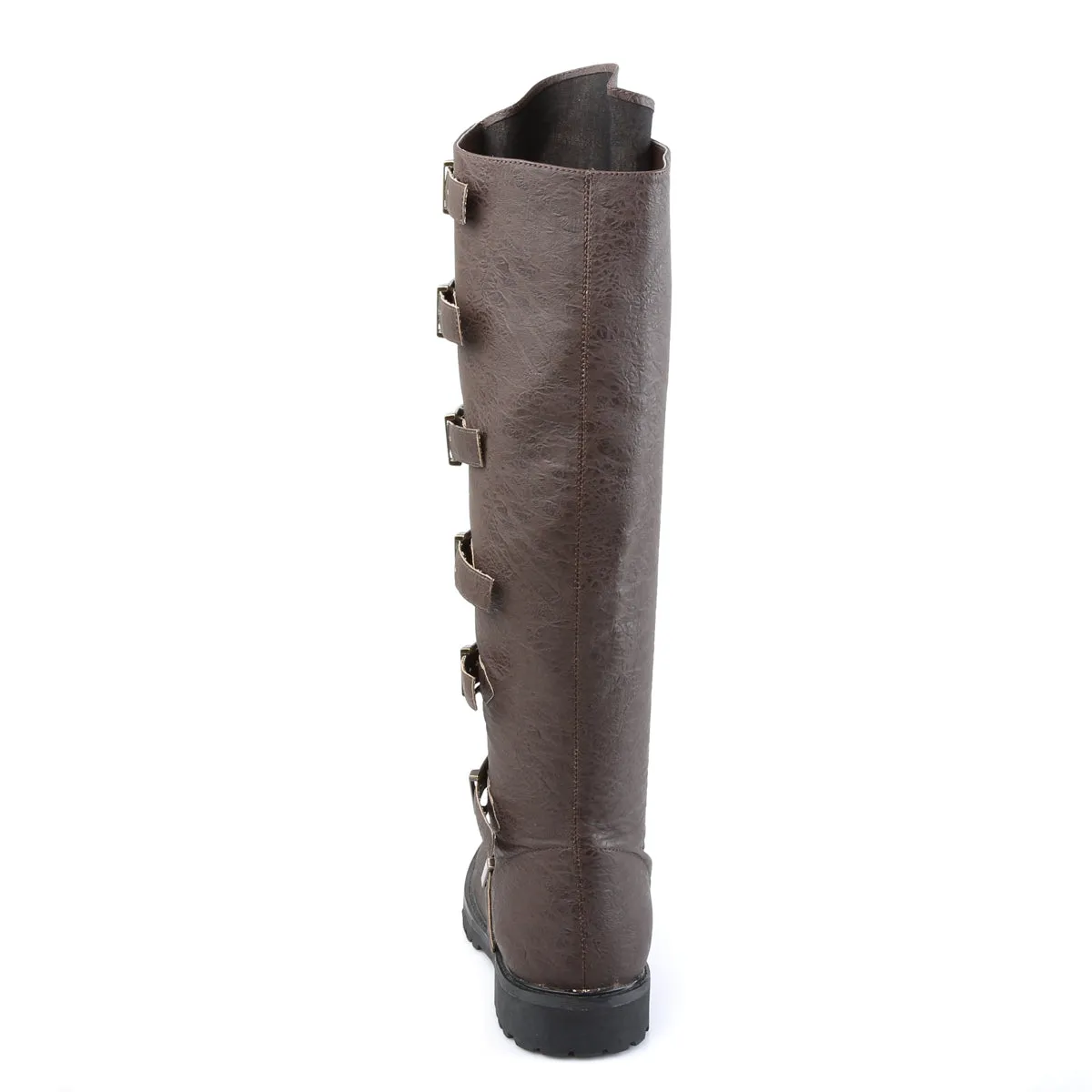 GOTHAM-110 Funtasma Brown Distressed Pu Men's Boots