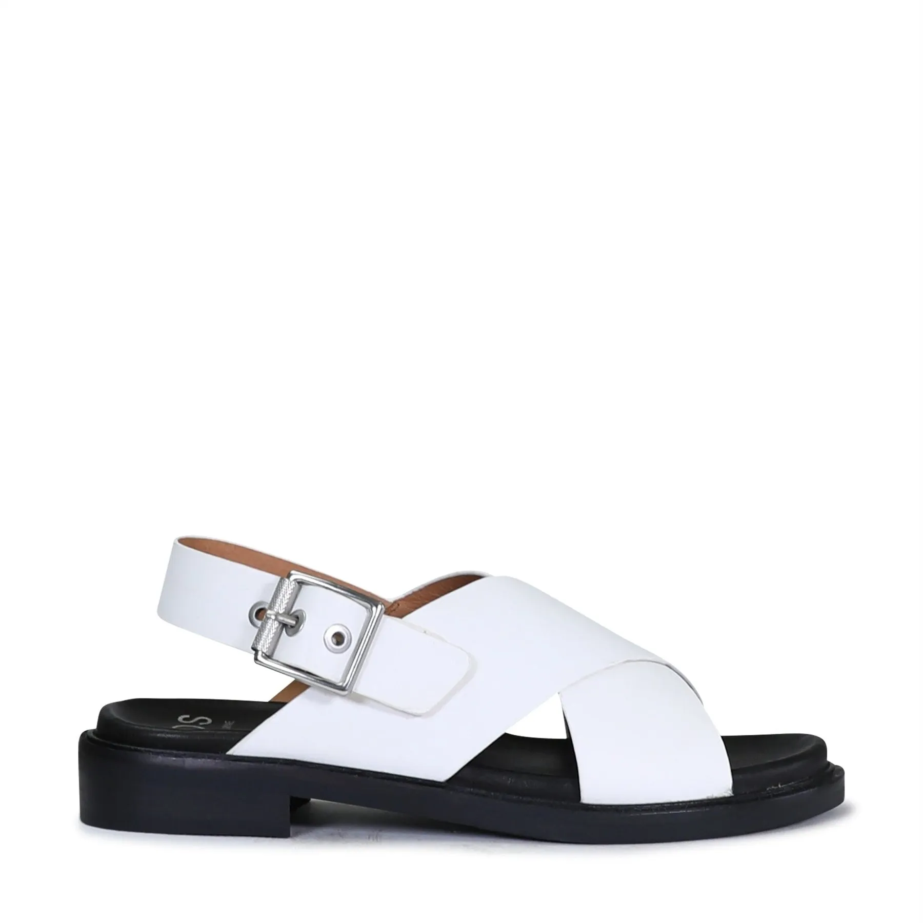 GRUNGE SLING-BACK LEATHER SANDALS