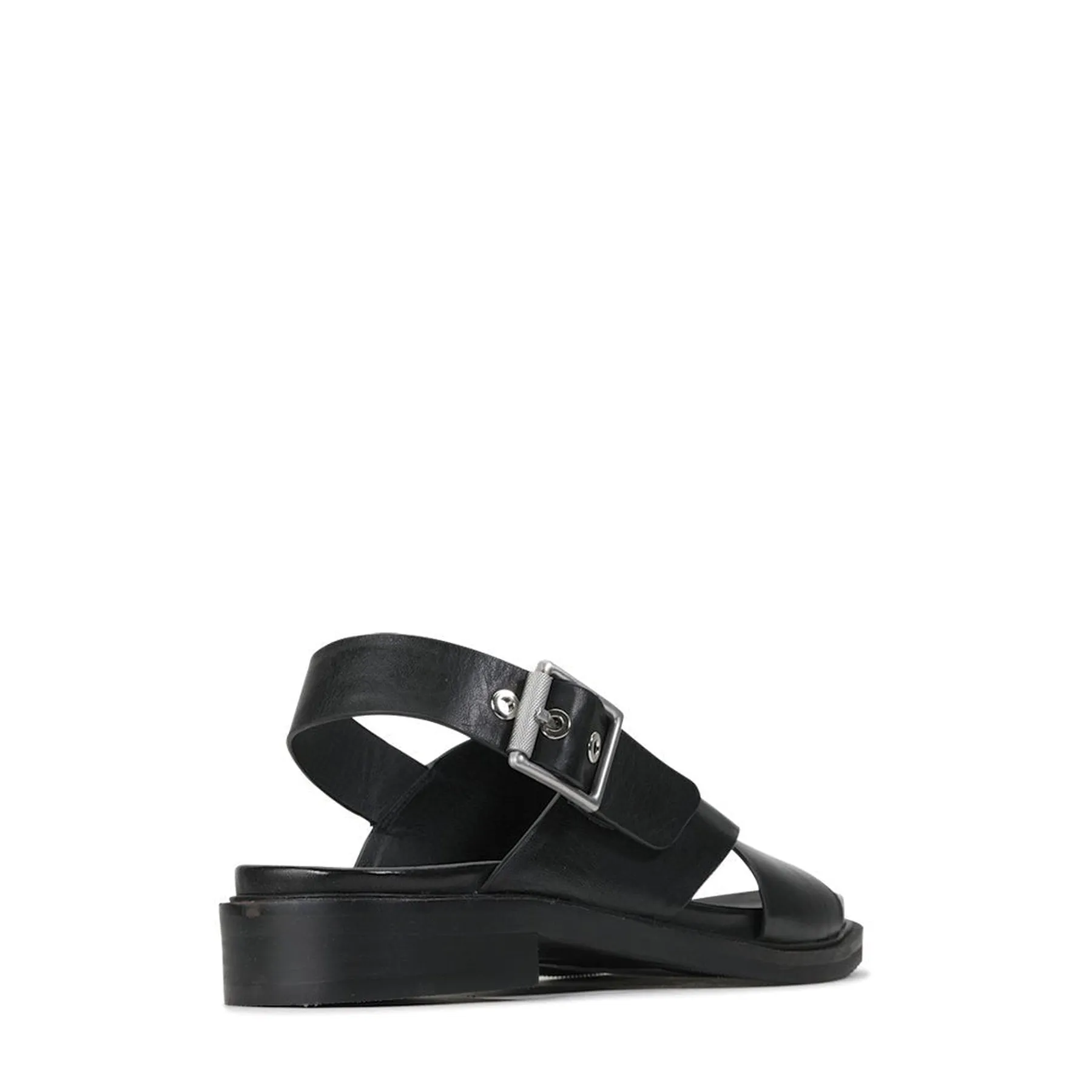 GRUNGE SLING-BACK LEATHER SANDALS