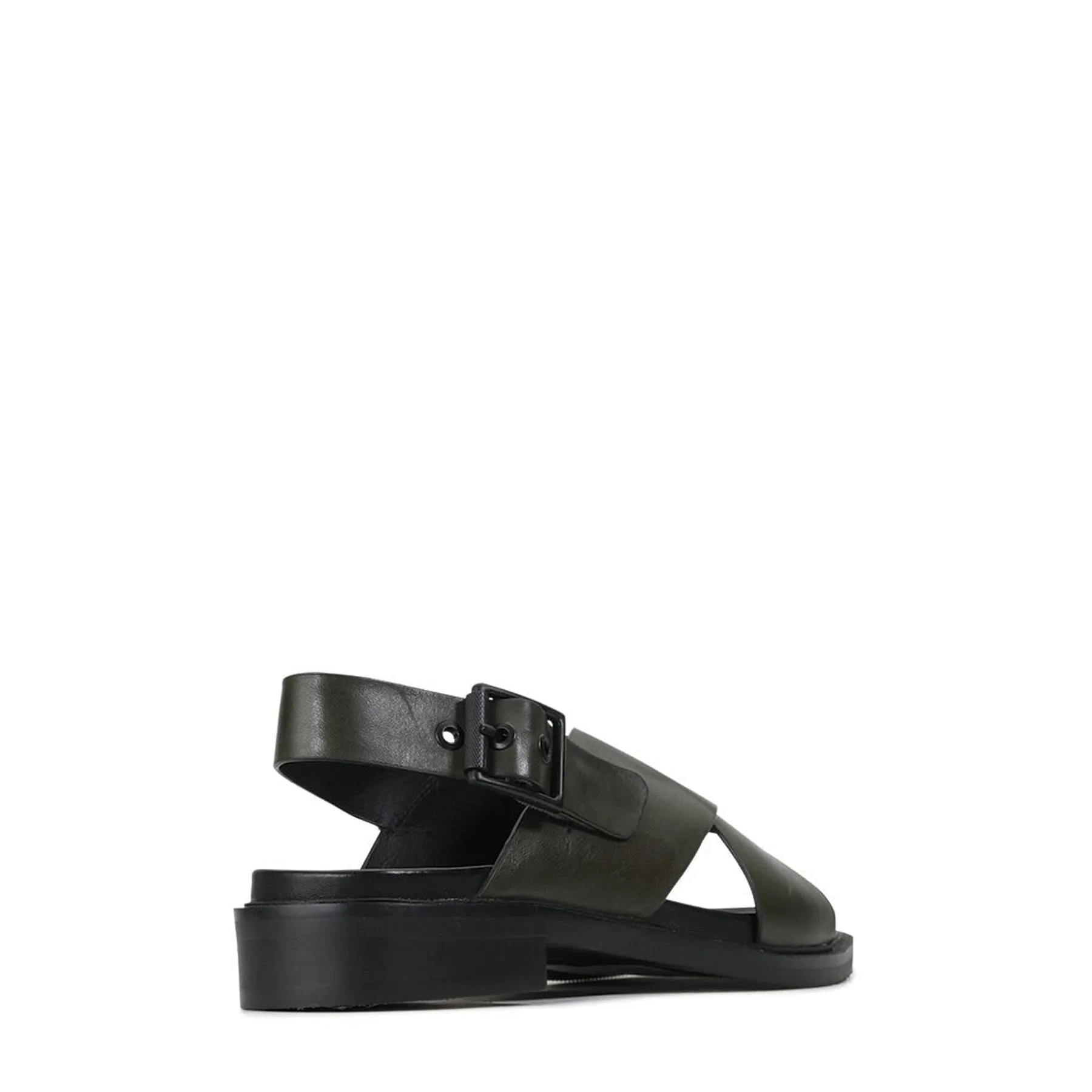 GRUNGE SLING-BACK LEATHER SANDALS