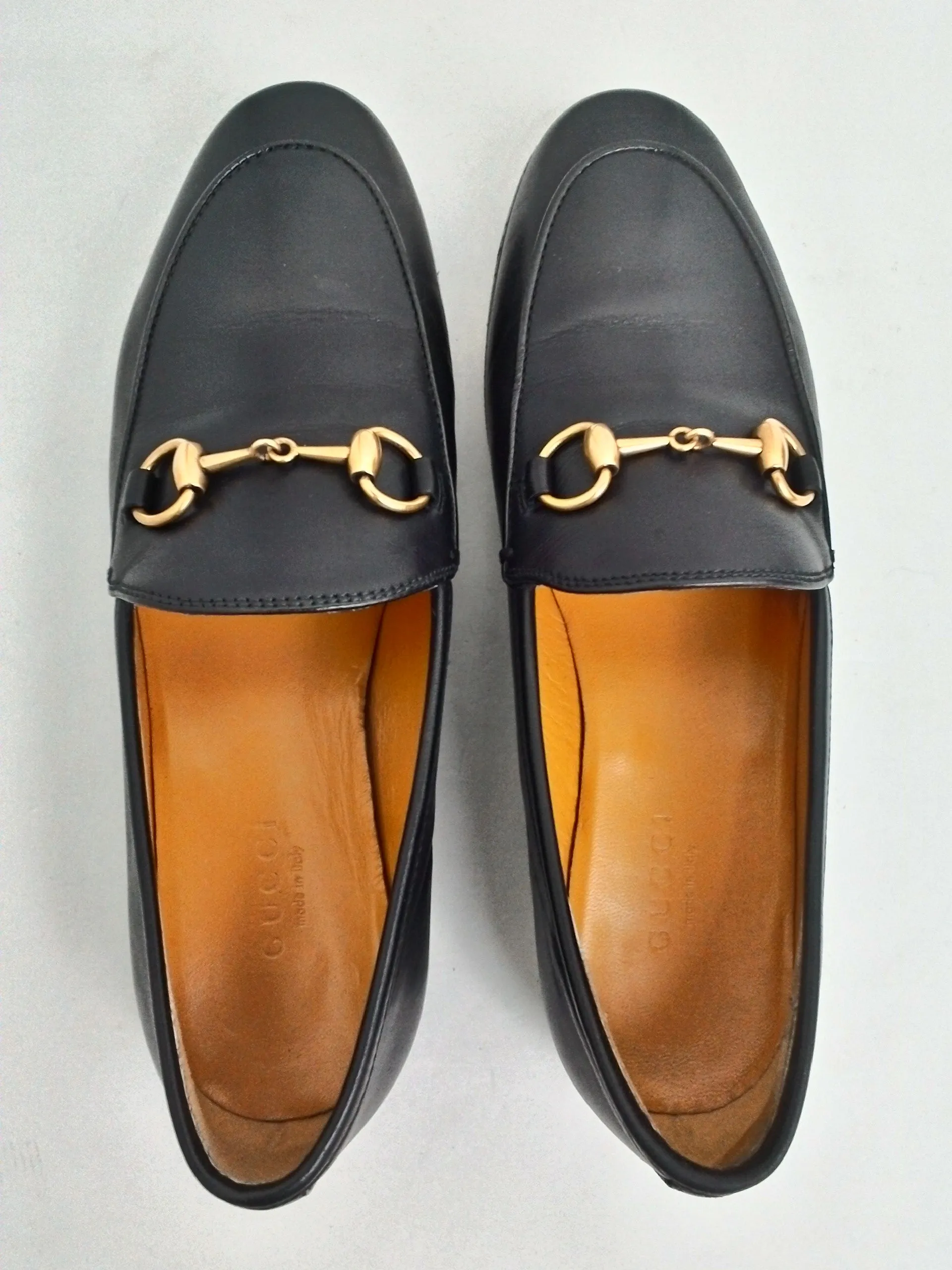 Gucci Women's Betis Glamour Black Flats Size 34.5