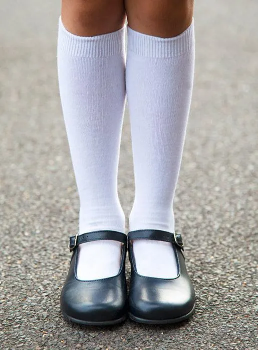 Hampton Classics Kate School Shoes in Navy
