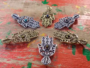 Hamsa Stone Pendant