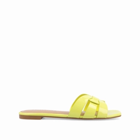 Stiletto Heel ARRINA SLIDE SANDALS IN STATEMENT PATENT