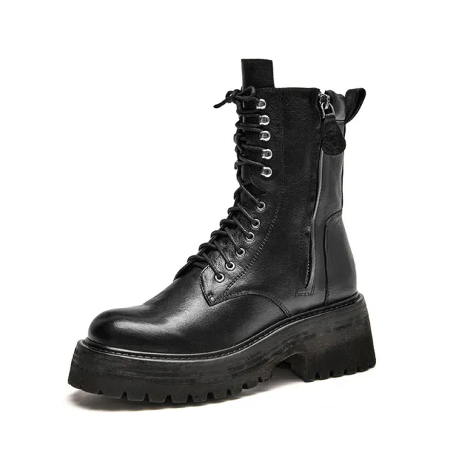 Hanson Women's Leather Boots and Platform
