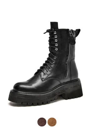 Hanson Women's Leather Boots and Platform