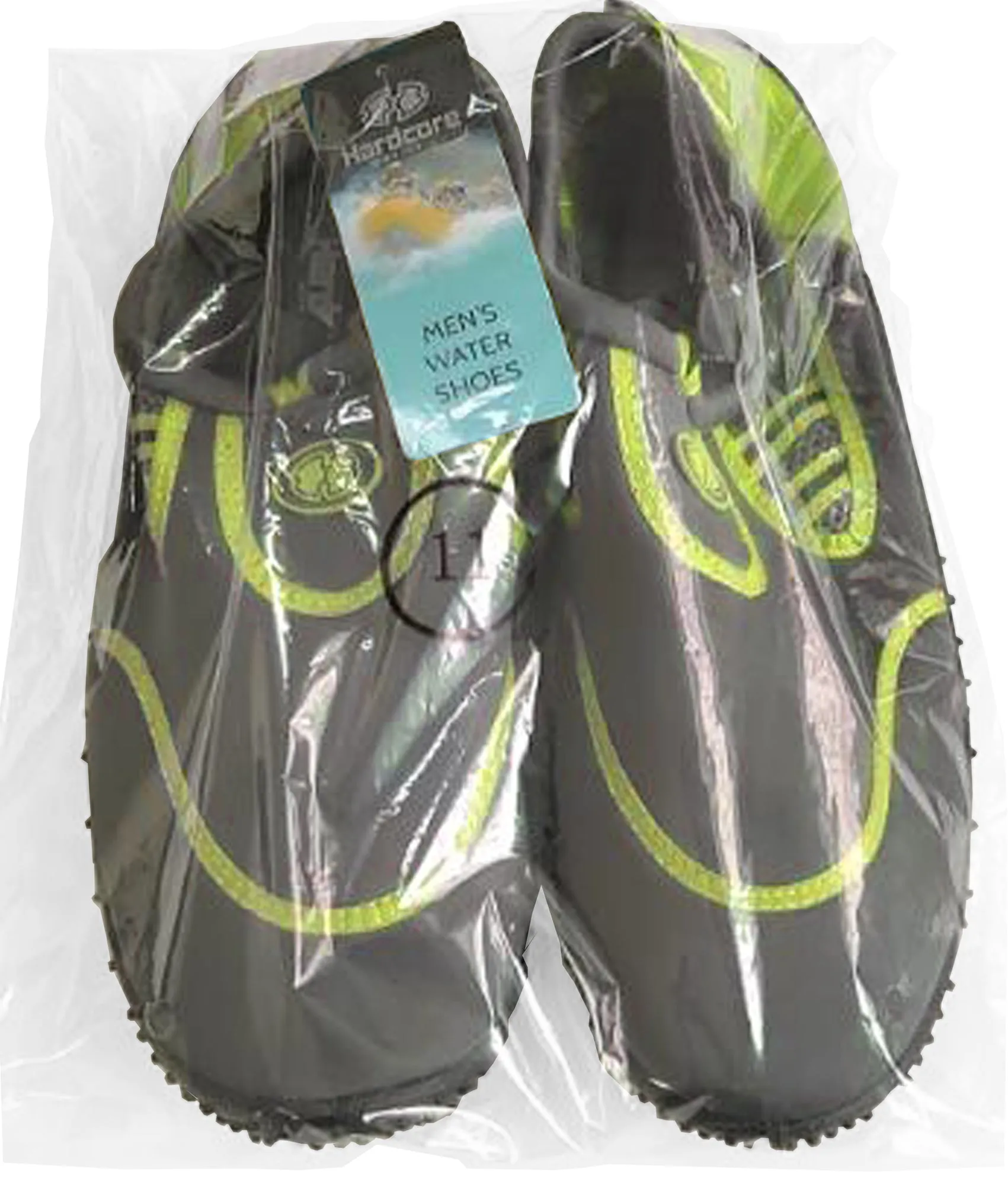 Hardcore mens water shoes; Quick drying aqua socks for barefoot running, swimming, poolside fun  at the water park, camping, yoga or surfing at the beach