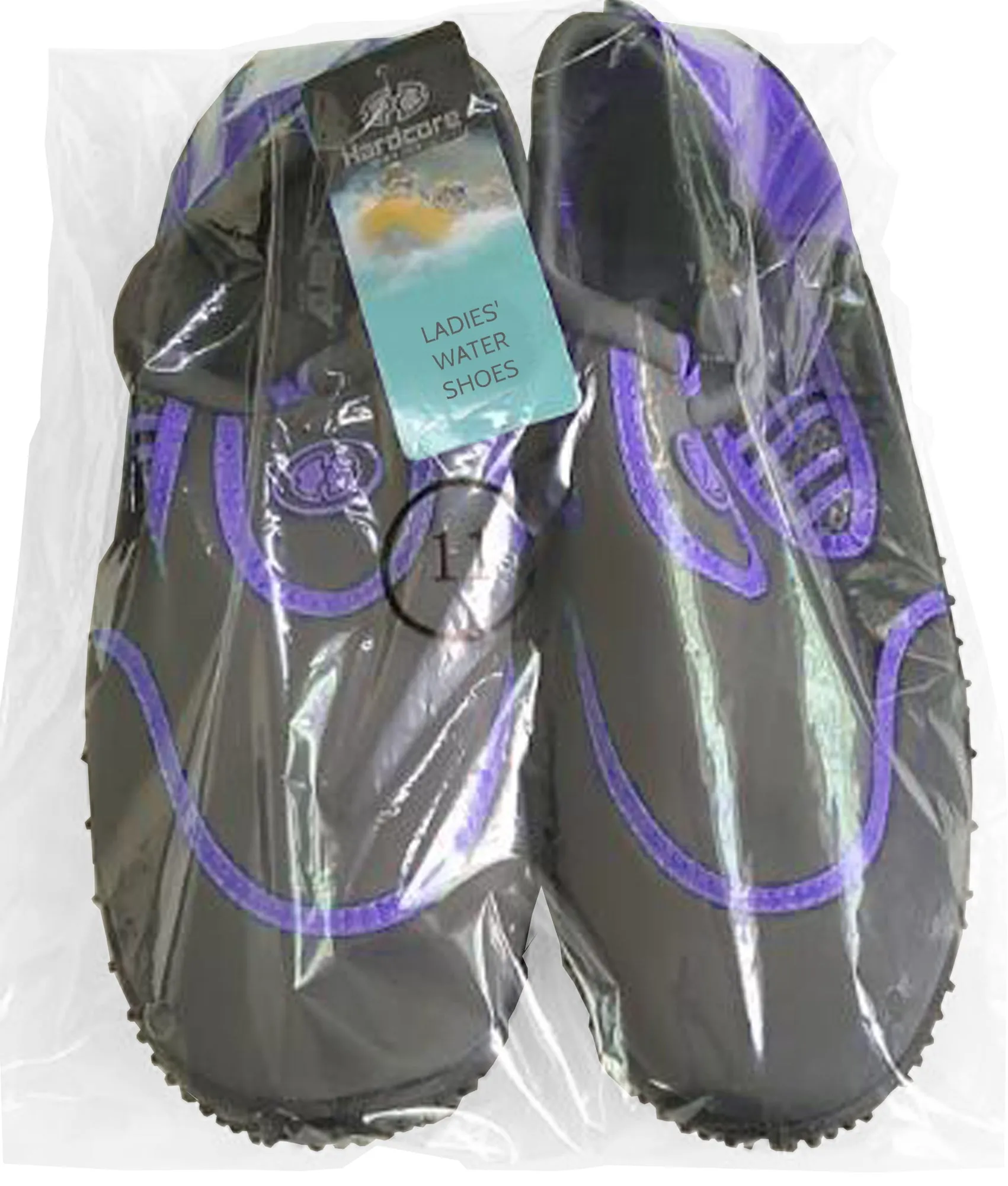 Hardcore womens water shoes; Quick drying aqua socks for barefoot running, swimming, poolside fun  at the water park, camping, yoga or surfing at the beach