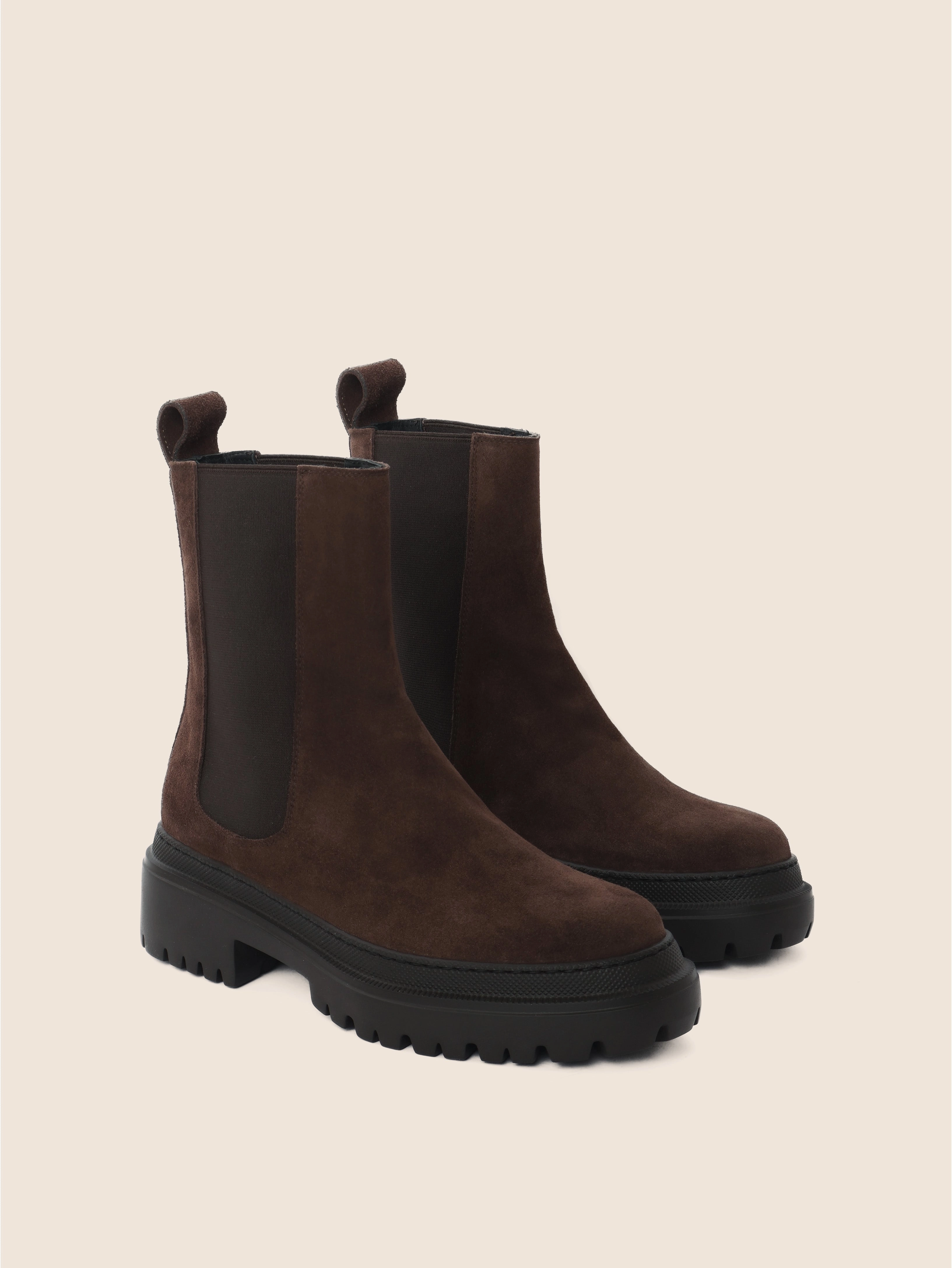 Multi Density Midsole Corticella Brown Suede Unlined Boot