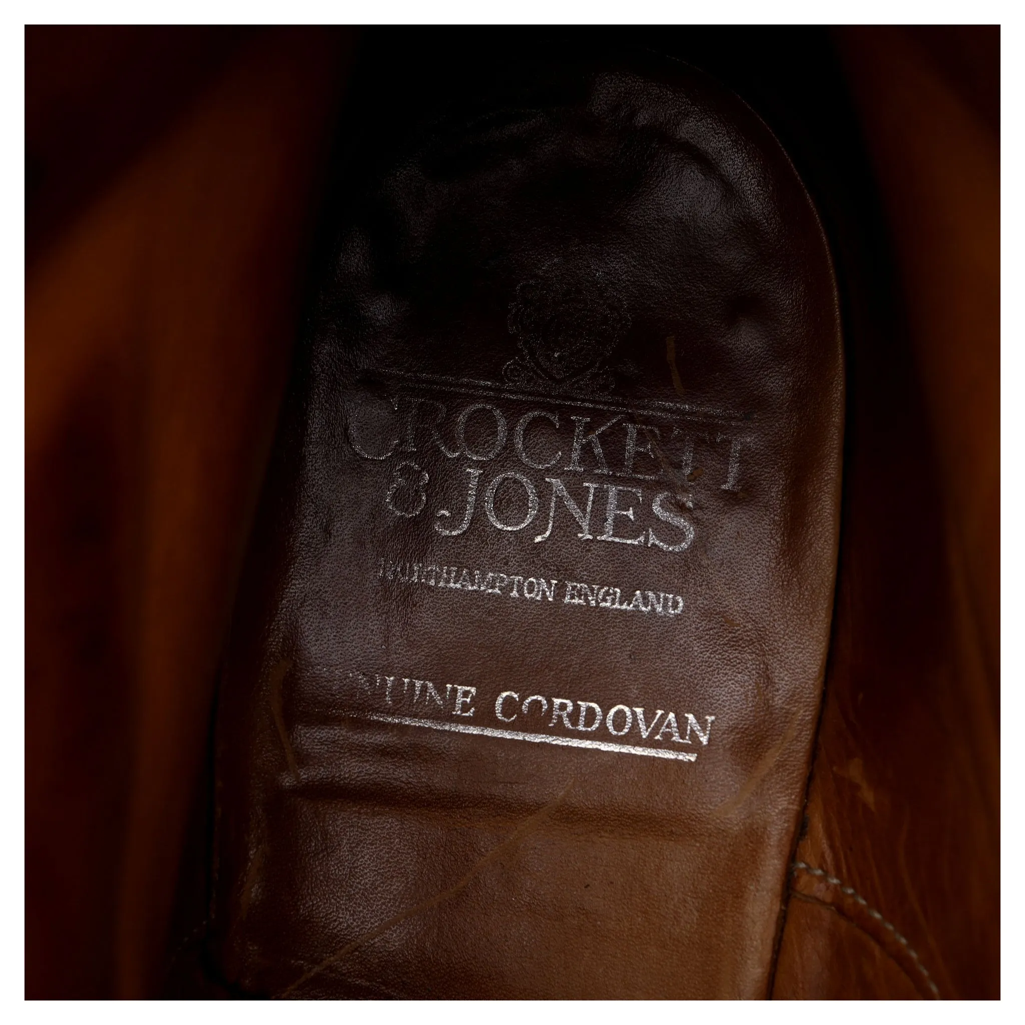 'Harlech' Dark Brown Cordovan Leather Boots UK 8 E
