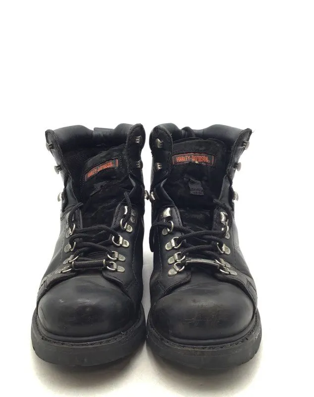 Harley-Davidson Men's Dipstick 91610 Black Leather Motorcycle Boots - Size 10.5