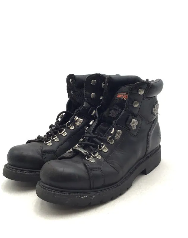Harley-Davidson Men's Dipstick 91610 Black Leather Motorcycle Boots - Size 10.5