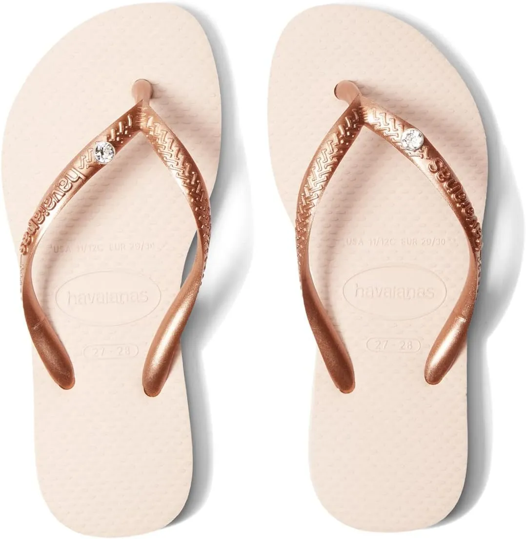 Havaianas Girl's Slim Crystal SW II Flip Flop Sandal (Toddler/Little Kid/Big Kid)