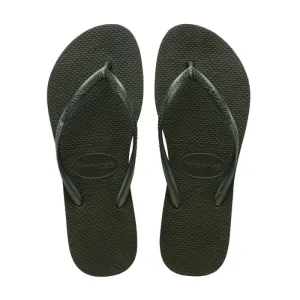 HAVAIANAS SLIM TEENSLIPPERS - GREEN OLIVE