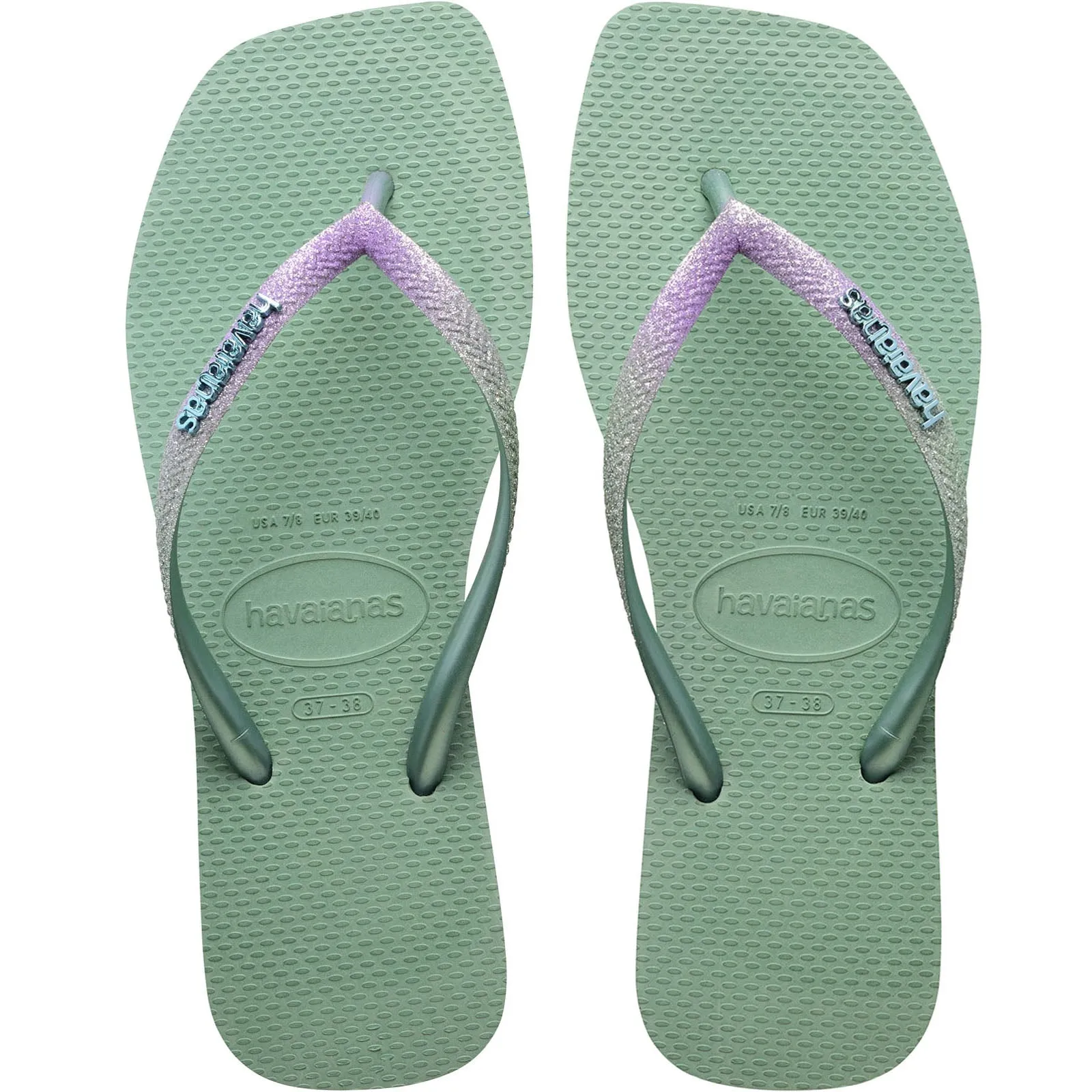 Havaianas Square Glitter Flip Flops
