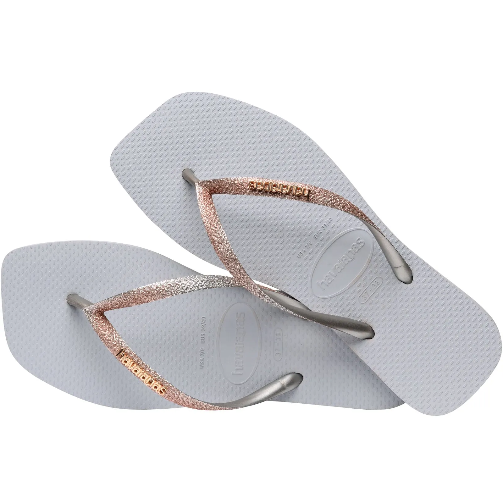 Havaianas Square Glitter Flip Flops