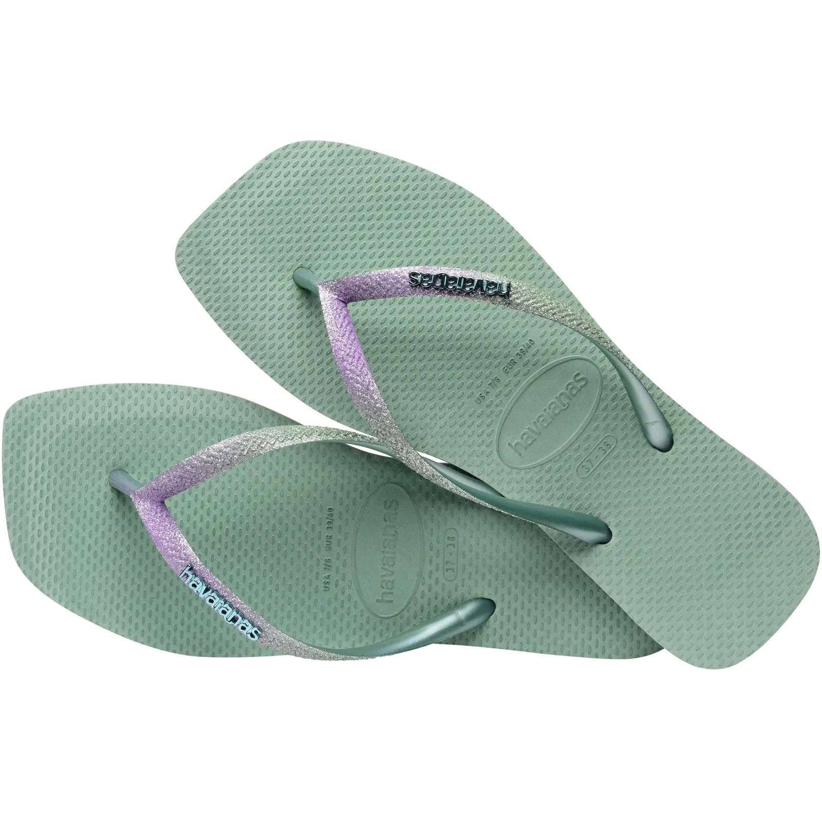 Havaianas Square Glitter Flip Flops
