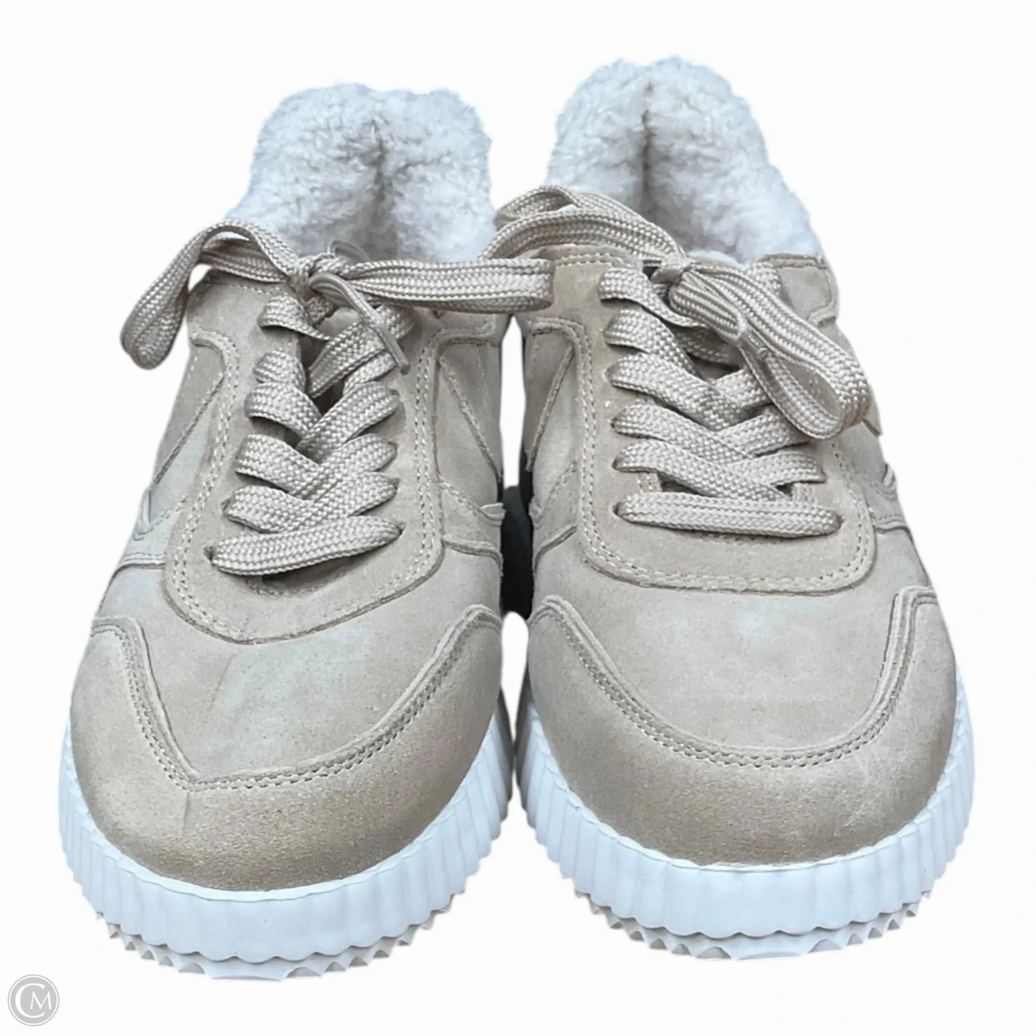 GoodGrip Shoes Sneakers By Steve Madden In Tan & White, Size: 7.5