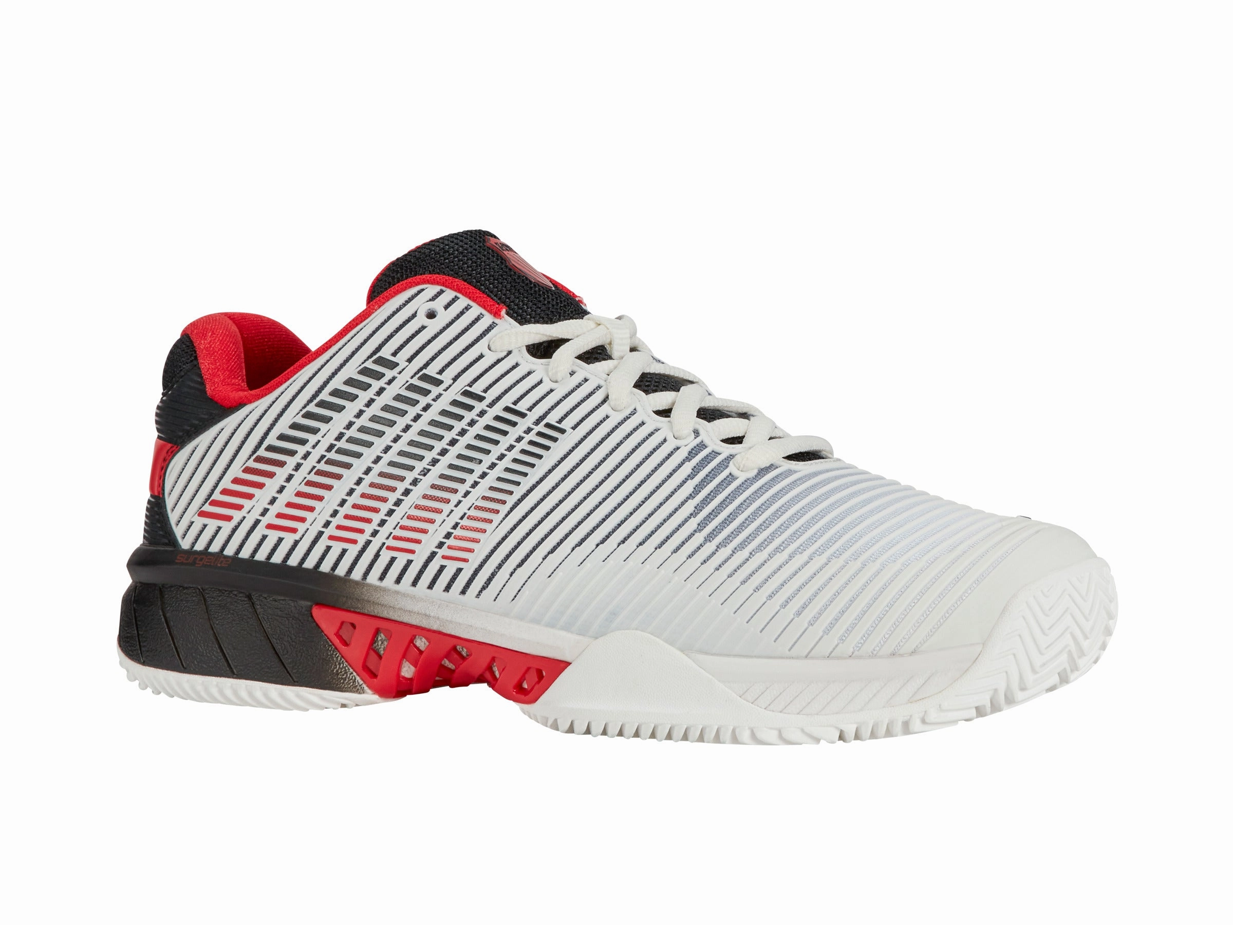 06614-104-M | HYPERCOURT EXPRESS 2 CLAY | BRIGHT WHITE/STRETCH LIMO/HIGH RISK RED Wide fit Bold Neon
