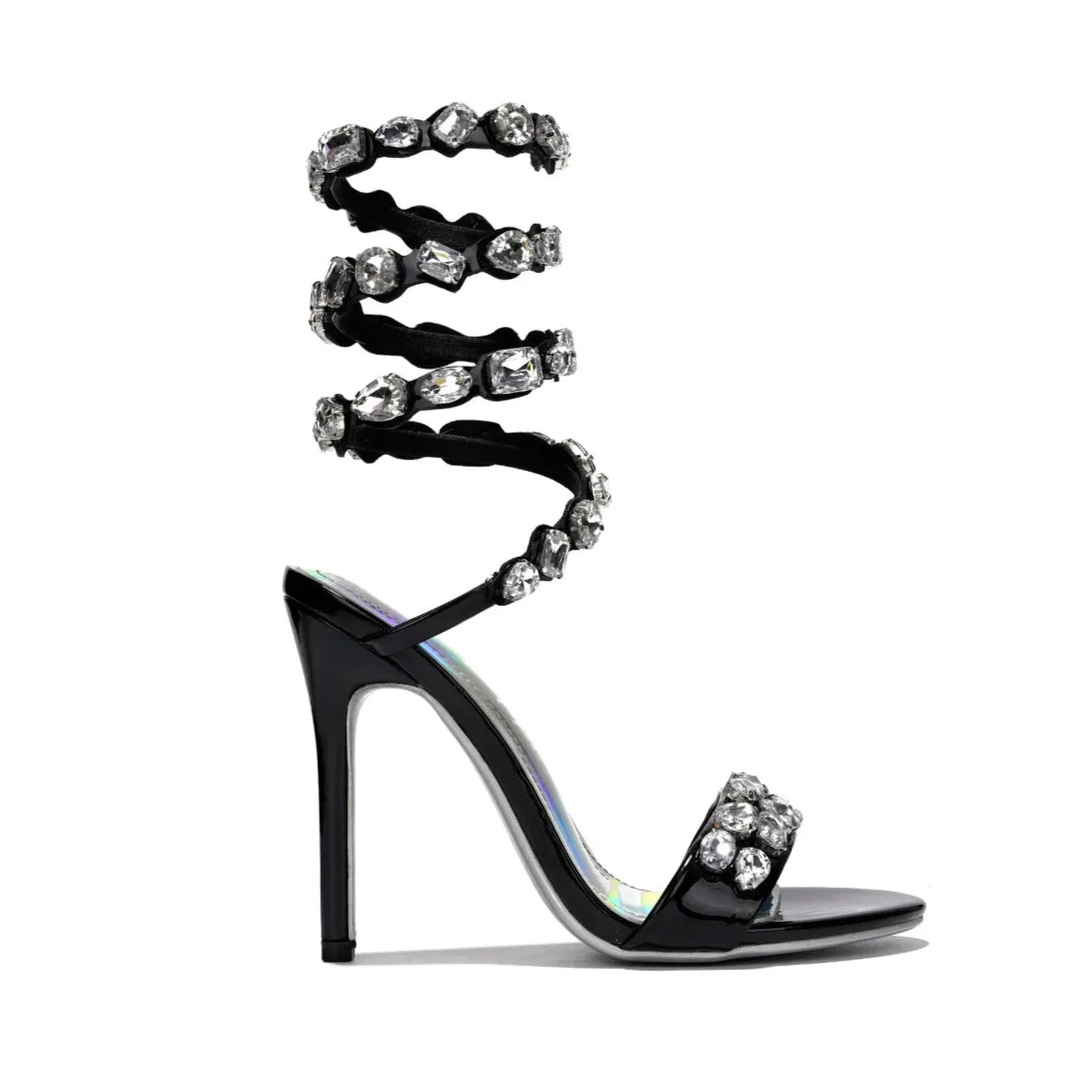 Helia - Embellished Single Sole High Heels