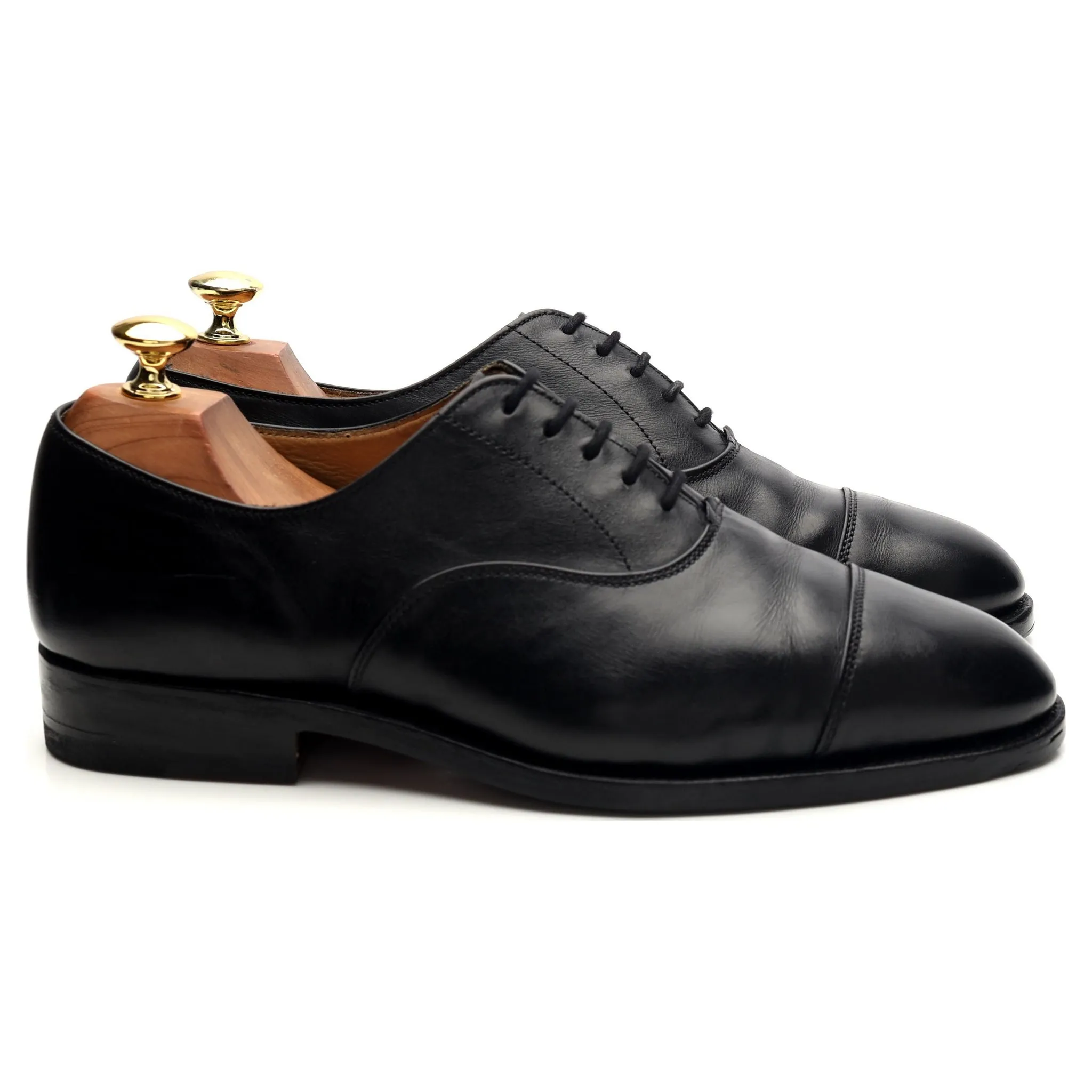'Henley' Black Leather Oxford UK 8.5