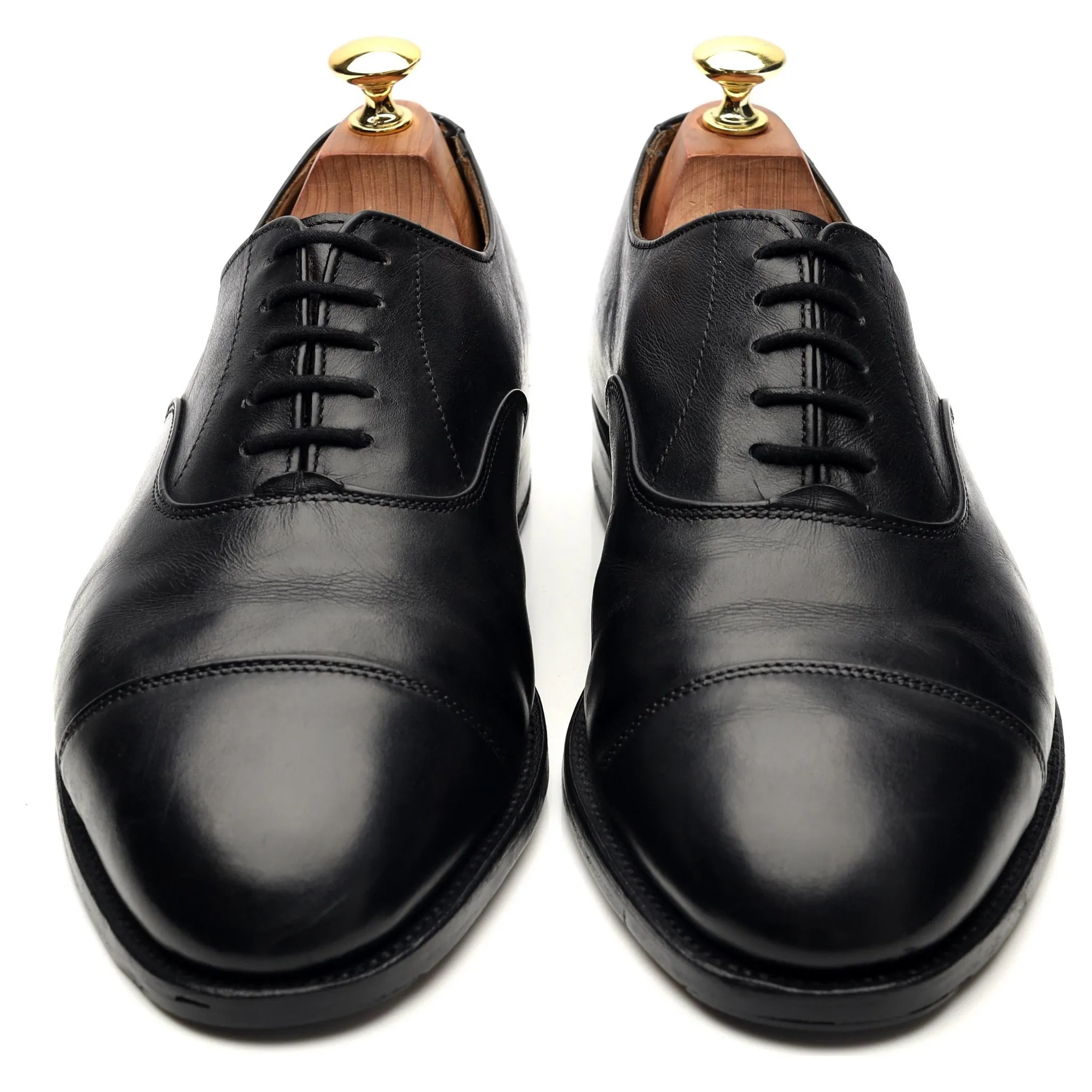 'Henley' Black Leather Oxford UK 8.5
