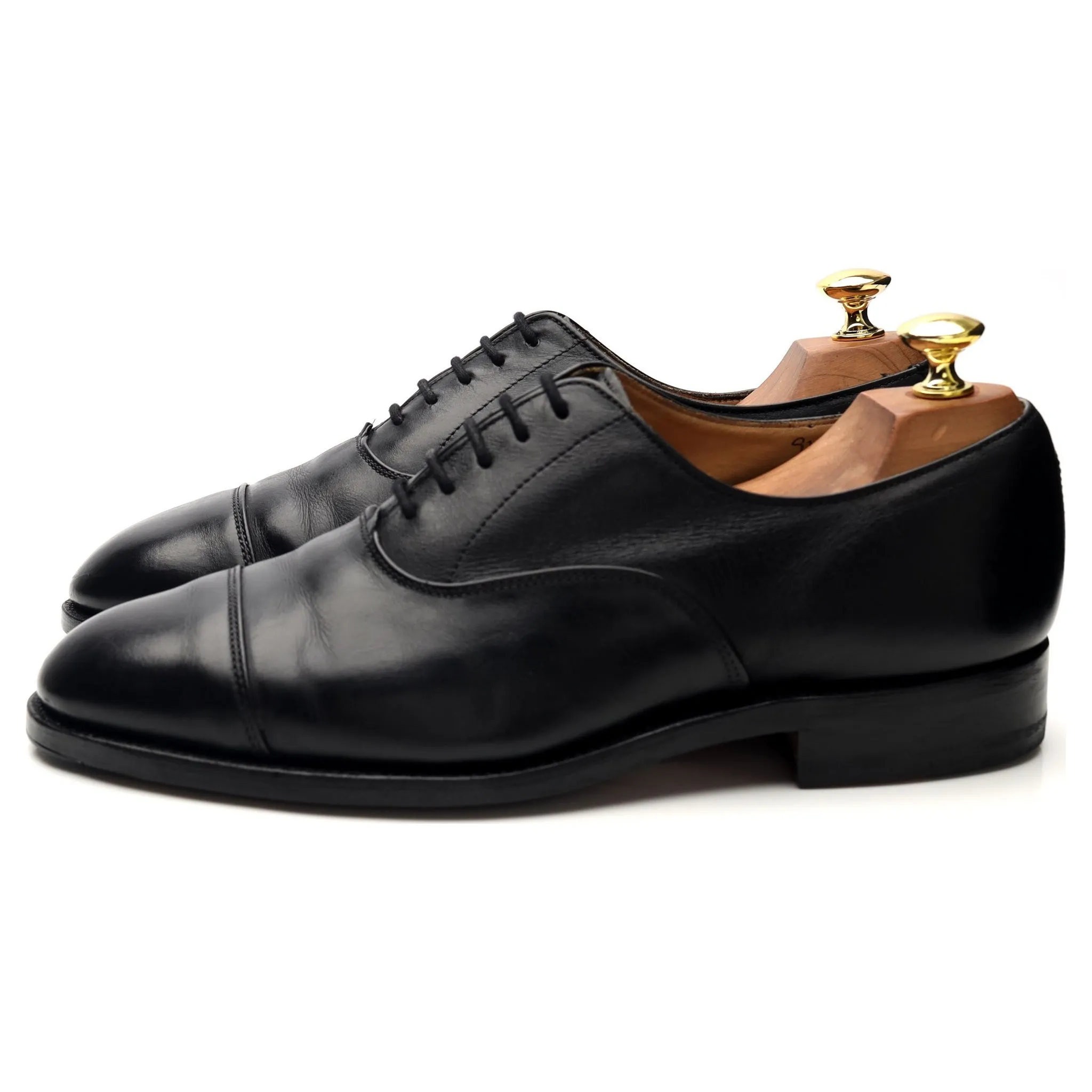 'Henley' Black Leather Oxford UK 8.5